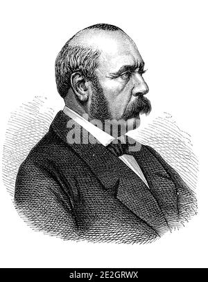 Alexandre Auguste Ledru-Rollin, 2. Februar 1807 - 31. Dezember 1874, war ein französischer Politiker / Alexandre Auguste Ledru-Rollin, 2. Februar 1807 - 31. Dezember 1874, war französischer Politiker, Historisch, historisch, digital verbesserte Reproduktion eines Originals aus dem 19. Jahrhundert / digitale Reproduktion einer Originalvorlage aus dem 19. Jahrhundert Stockfoto