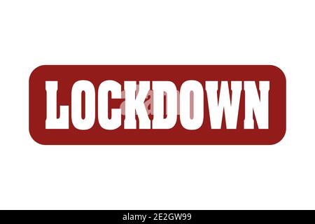 Vorsicht Band grungen Hintergrund mit Text Lockdown. Blockiertes Zugangszeichen aufgrund der Coronavirus-Krankheit Stock Vektor