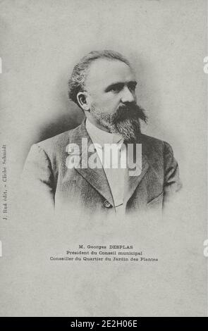 Georges Desplas (1856 – 1922) war ein französischer Politiker. Von 1906 bis 1919 war er Mitglied der Abgeordnetenkammer. Er diente auch als Minis Stockfoto