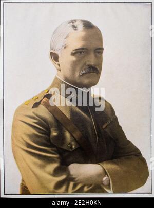 General of the Armees John Joseph 'Black Jack' Pershing (1860 - 1948) war ein leitender Offizier der United States Army. Sein berühmtester Posten war, als er diente Stockfoto