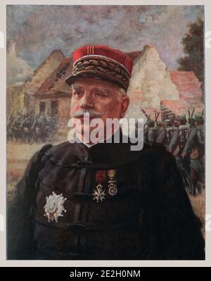 Marschall Joseph Jacques Césaire Joffre (zwischen 1932 und 1931) war ein französischer General, der von der Westfront aus als Oberbefehlshaber der französischen Streitkräfte diente Stockfoto