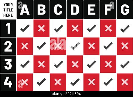 So führen Sie die Prüflisten-Planungstabelle Design aus Stock Vektor