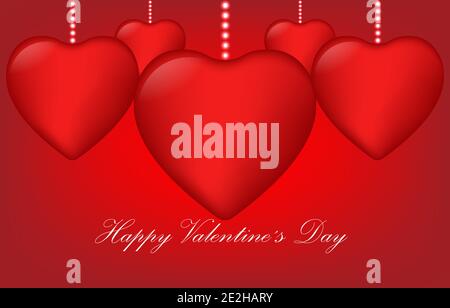 Symbol Herz für Liebe Design Grafik Symbol Herz Konzept Valentinstag Tag Stock Vektor