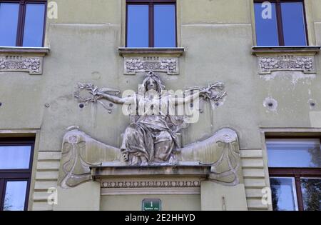 Architektur von Ciril Metod Koch in Ljubljana Stockfoto