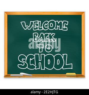 Isolierte Schule Kreidetafel Stock Vektor