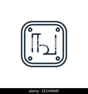 Tamilische Sprache Umriss Vektor-Symbol. Dünne Linie schwarz tamil Sprache Symbol, flache Vektor einfache Element Illustration aus editierbaren indien Konzept isoliert Stock Vektor