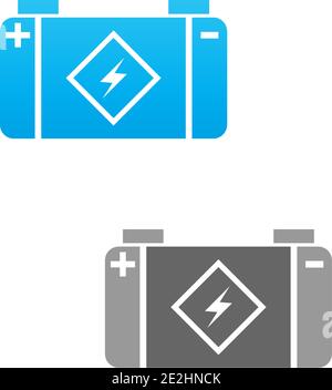 Design-Vorlage für das Logo des Akkus Vektorgrafik Stock Vektor