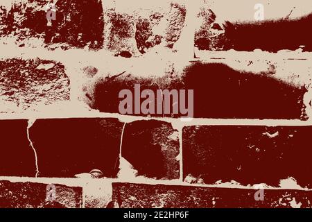 Struktur Aus Verzweifelter Ziegelsteinstruktur Stock Vektor