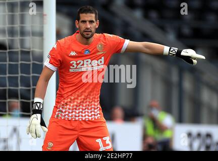 Datei Foto vom 19-07-2020 von Leeds United Torwart Kiko Casilla. Stockfoto