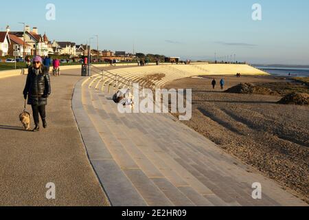 Neue Meeresverteidigung in Fairhaven, Granny's Bay Stockfoto