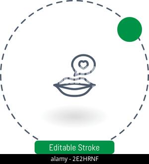 Promise Vektorsymbol bearbeitbare Konturumrisssymbole für Web und Mobil Stock Vektor