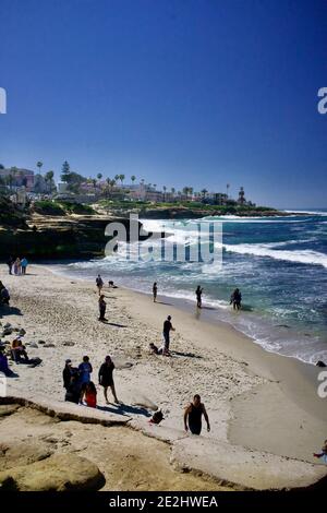 La Jolla, Kalifornien. San Diego, Kalifornien, Außenküste des Pazifischen Ozeans Stockfoto