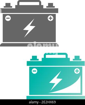 Design-Vorlage für das Logo des Akkus Vektorgrafik Stock Vektor