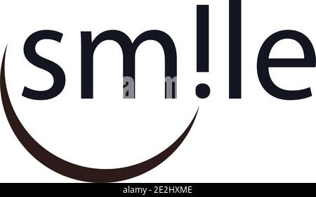 Smile Logo Vektor Symbol Illustration Design Vorlage Stock Vektor
