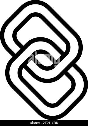 Symbol für Business Collaboration Chains. Vektorsymbol für Business Collaboration Chains für Webdesign auf weißem Hintergrund Stock Vektor