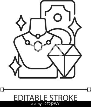 Wertvolles lineares Produktsymbol Stock Vektor