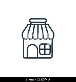 Barbershop-Vektorsymbol. Dünne Linie schwarz Barbershop Symbol, flache Vektor einfache Element Illustration von editierbaren Hotel-und Restaurant-Konzept ist Stock Vektor