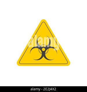 biohazard-Symbol auf weißem Hintergrund. Vektor EPS10 Stock Vektor