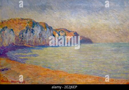 Ein Kliff in Pourville am Morgen von Claude Monet 1840 – 1926 Frankreich Französisch Stockfoto
