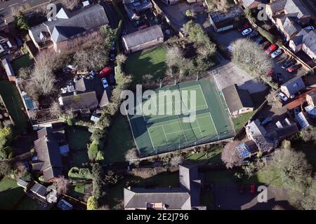 Luftaufnahme von Tarporley in Cheshire Stockfoto