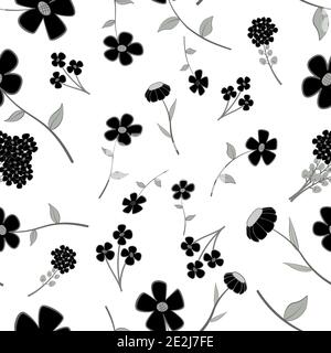 Schwarz und Weiß nahtlos Stock Vektor