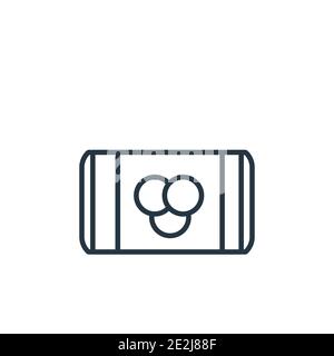 Essen Utensilien Umriss Vektor-Symbol. Dünne Linie schwarze Essgeschirr Symbol, flache Vektor einfache Element Illustration von editierbaren Hotel Konzept zu isolieren Stock Vektor