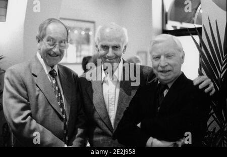 Don Lusher, Bobby Lambe, Milt Bernhart, Kenton Rendevous, Egham, Surrey, 2000. Stockfoto