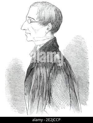 Mr. Newman, 1844. Porträt des britischen Theologen Kardinal John Henry Newman. Aus "Illustrated London News", 1844, Vol Stockfoto