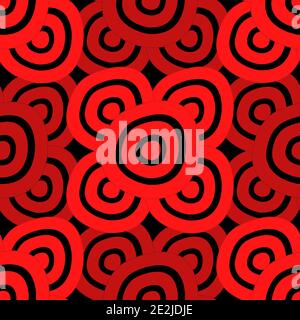 Hintergrund - Schwarz & Rot Stock Vektor