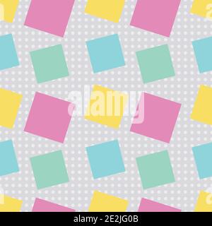 Bunte abstrakte Quadrat nahtlose Muster Vektor Illustration Stock Vektor