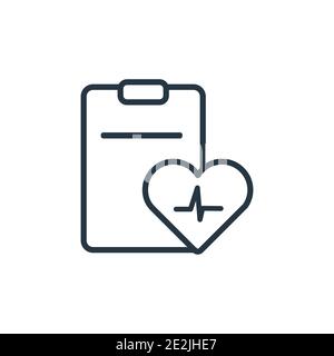 Vektorsymbol für Wellness-Umrisse. Dünne Linie schwarz Wellness-Symbol, flache Vektor einfache Element Illustration aus editierbaren Versicherungskonzept isoliert auf weiß Stock Vektor