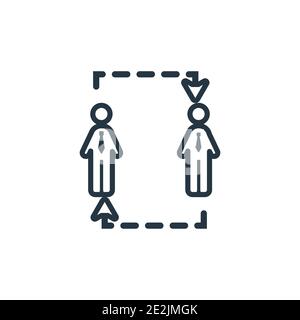 Symbol für persönliche Umrissvektoren ändern. Dünne Linie schwarz ändern persönliche Symbol, flache Vektor einfache Element Illustration von editierbaren Job Lebenslauf Konzept ist Stock Vektor