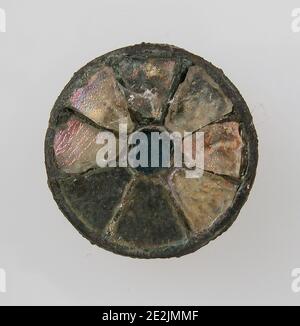 Disk Brooch, fränkisch, 6. Jahrhundert. Stockfoto