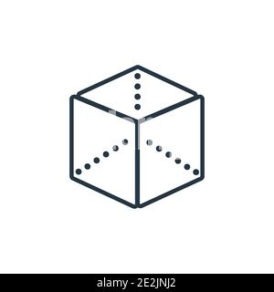 3D-Modellierung Umrissvektor-Symbol. Dünne Linie schwarz 3d-Modellierungssymbol, flacher Vektor Einfache Elementdarstellung aus editierbarem allgemeinem Konzept isoliertes stro Stock Vektor