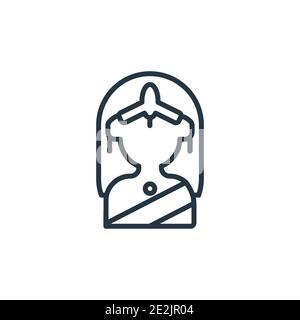 Symbol für Gnostic Outline Vector. Dünne Linie schwarz gnostischen Symbol, flache Vektor einfache Element Illustration aus editierbaren indien Konzept isolierte Schlaganfall auf whit Stock Vektor