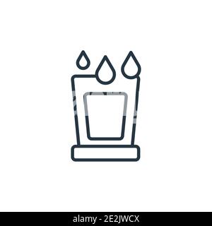 Vektorsymbol für Trinkwasser. Dünne Linie schwarz trinken Wasser Symbol, flache Vektor einfache Element Illustration aus editierbaren Lebensmittel Konzept isoliert Strich Stock Vektor
