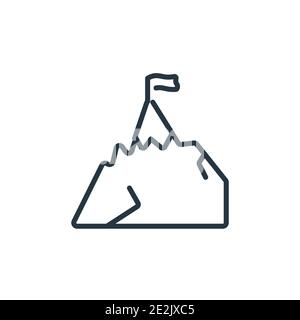 Vektor-Symbol für Kletterkontur. Dünne Linie schwarz Klettern Symbol, flache Vektor einfache Element Illustration aus editierbaren Freizeit Konzept isolierte Schlaganfall o Stock Vektor