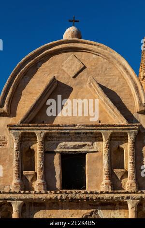 Adobe Kirche in Mission San Jose de Tumacacori, Tucumcari National Historical Park, Arizona, USA Stockfoto