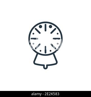 Vektorsymbol für den Umriss des Blutdruckmessgeräts. Dünne Linie schwarzes Blutdruckmessgerät Symbol, flache Vektor einfache Element Illustration von editierbaren Gesundheit und Stock Vektor
