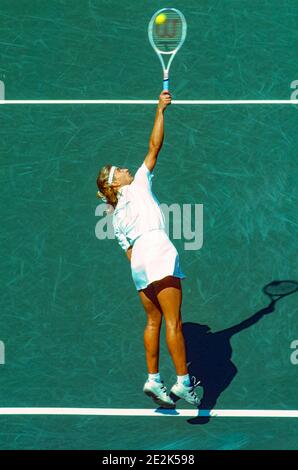 Steffi Graf (GER) tritt bei den US Open Tennis Championships 1994 an. Stockfoto