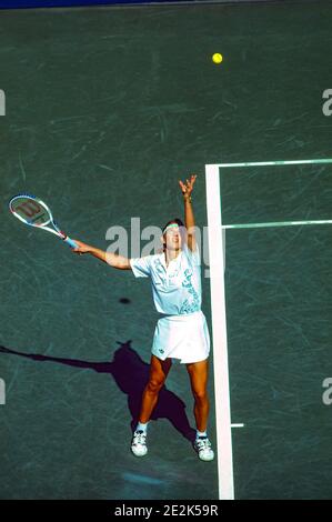 Steffi Graf (GER) tritt bei den US Open Tennis Championships 1994 an. Stockfoto