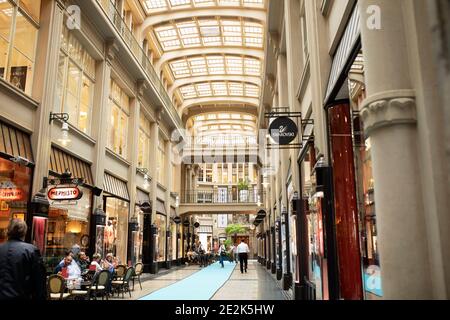 Die Maedler-Passage in Leipzig. Stockfoto