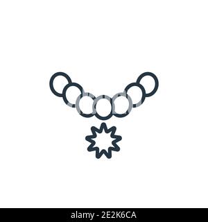 Armband Umriss Vektor-Symbol. Dünne Linie schwarzes Armband Symbol, flache Vektor einfache Element Illustration aus editierbaren Geschichte Konzept isoliert Schlaganfall auf Stock Vektor