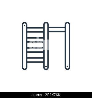 Schwedisches Wandbild Vektorsymbol. Dünne Linie schwarz schwedischen Wand Symbol, flache Vektor einfache Element Illustration von editierbaren Fitness-Studio und Fitness-Konzept iso Stock Vektor