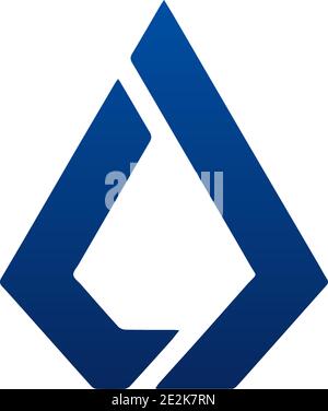 Beliebte Kryptowährung (Altcoin) Symbol Vektor Illustration / LISK[LSK] Stock Vektor