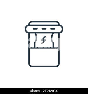 Phytonährstoffe Umriss Vektor-Symbol. Dünne Linie schwarz phytonutrients Symbol, flache Vektor einfache Element Illustration von editierbaren gymandfitness Concept i Stock Vektor