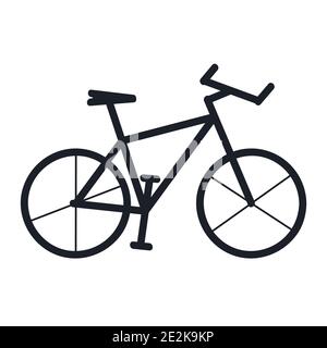 Mountainbike Silhouette - Vektor-Illustration Stock Vektor