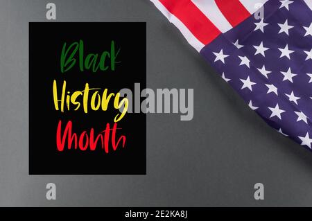 Black History Month Konzept Poster Stockfoto