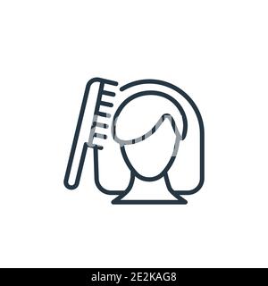 Vektorsymbol für die Kontur der Körperpflege. Dünne Linie schwarzes Pflegesymbol, flacher Vektor Einfache Elementdarstellung aus editierbarem Hygienekonzept isolierter Strich ein Stock Vektor