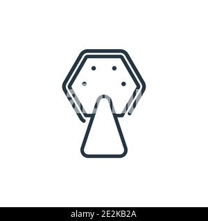 Lotterie-Spiel Umriss Vektor-Symbol. Dünne Linie schwarz Lotterie Spiel Symbol, flache Vektor einfache Element Illustration von editierbaren Unterhaltung und Arcade Co Stock Vektor